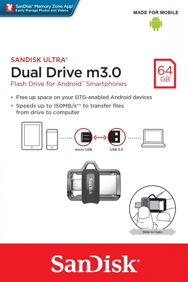 Ultra Dual Drive m3.0 64GB 130MB/s