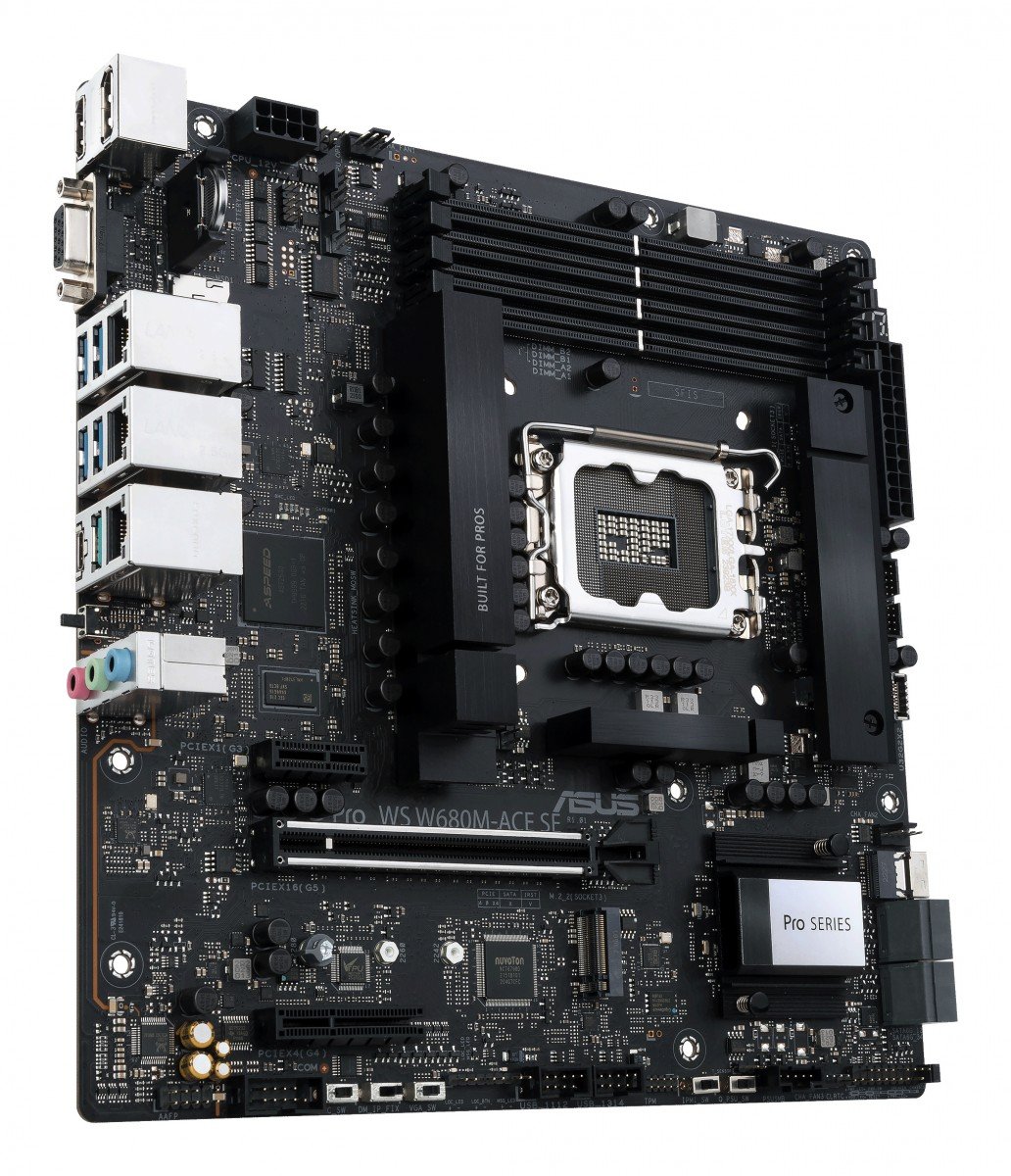 ASUS PRO WS W680M-ACE SE LGA1700 microATX 4DDR5 1xHDMI 1xDP 1xD-Sub 8xSATA 2xM.2