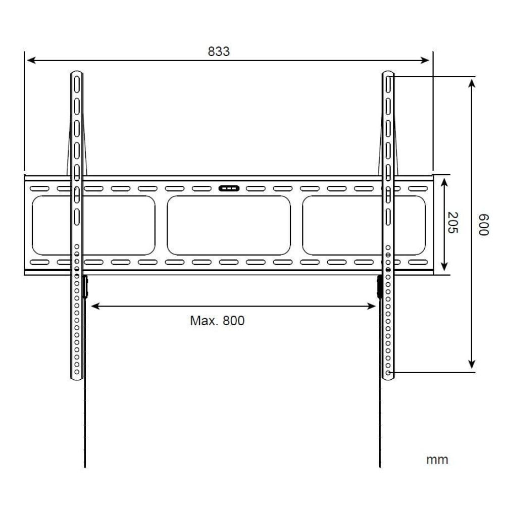 "Techly ICA-PLB 860 Support mural pour TV 42-80"" LED/LCD 60kg slim 16mm"