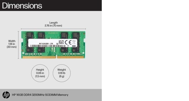 HP 16GB DDR4 3200 SO DIMM