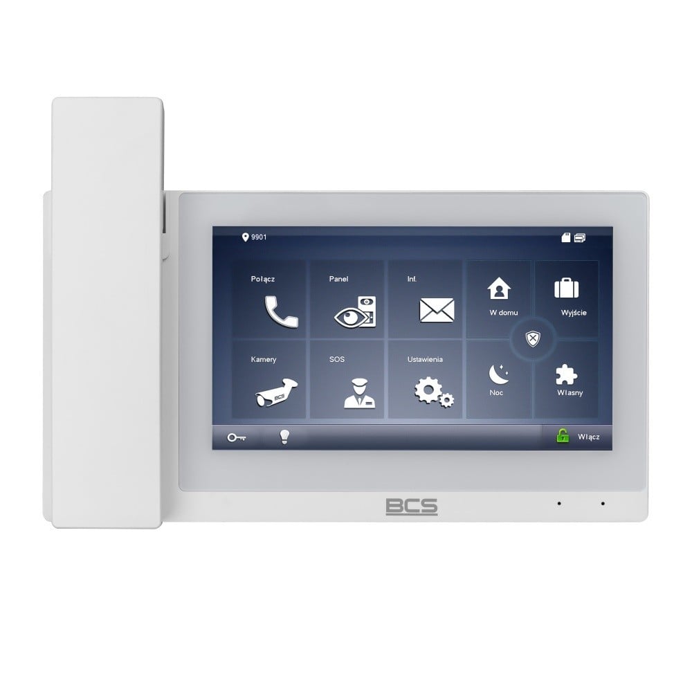 BCS BCS-MON7500W-S Moniteur Vidéo avec Fonction Intercom et Vision en Direct