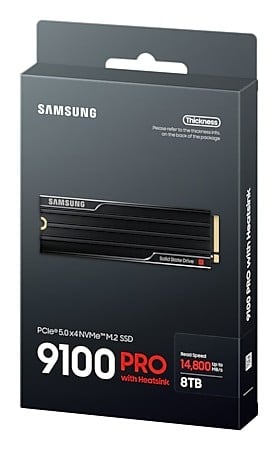 Samsung 9100 PRO 8TB with Heatsink