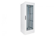 "Armoire industrielle IP55 debout 19"" 42U rack 800x800, porte avant en verre, socle, gris, 1500kg 2100x800x800, incl. socle, gris (RAL 7035)"