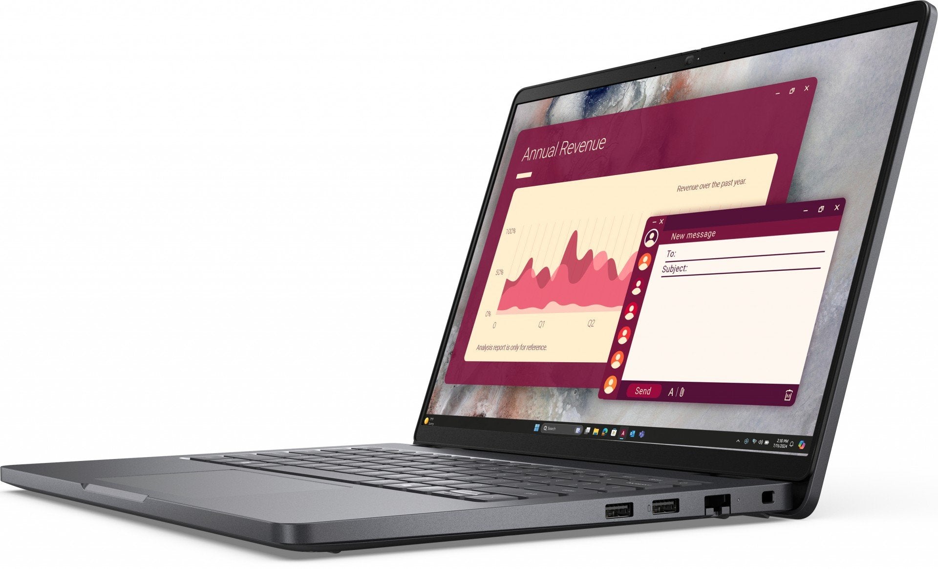 "DELL Pro 14 PC14250 Intel Core 5 120U Laptop 35.6 cm (14"") Full HD+ 16 GB DDR5-SDRAM 512 GB SSD Wi-Fi 6E (802.11ax) Windows 11 Pro German Black"