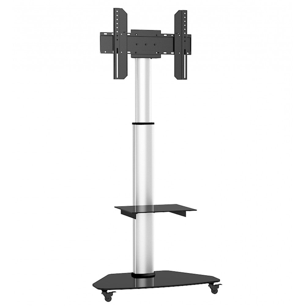 "Techly ICA-TR3SL Support TV mobile 37-70"" jusqu'a 40kg réglable 2 étageres"