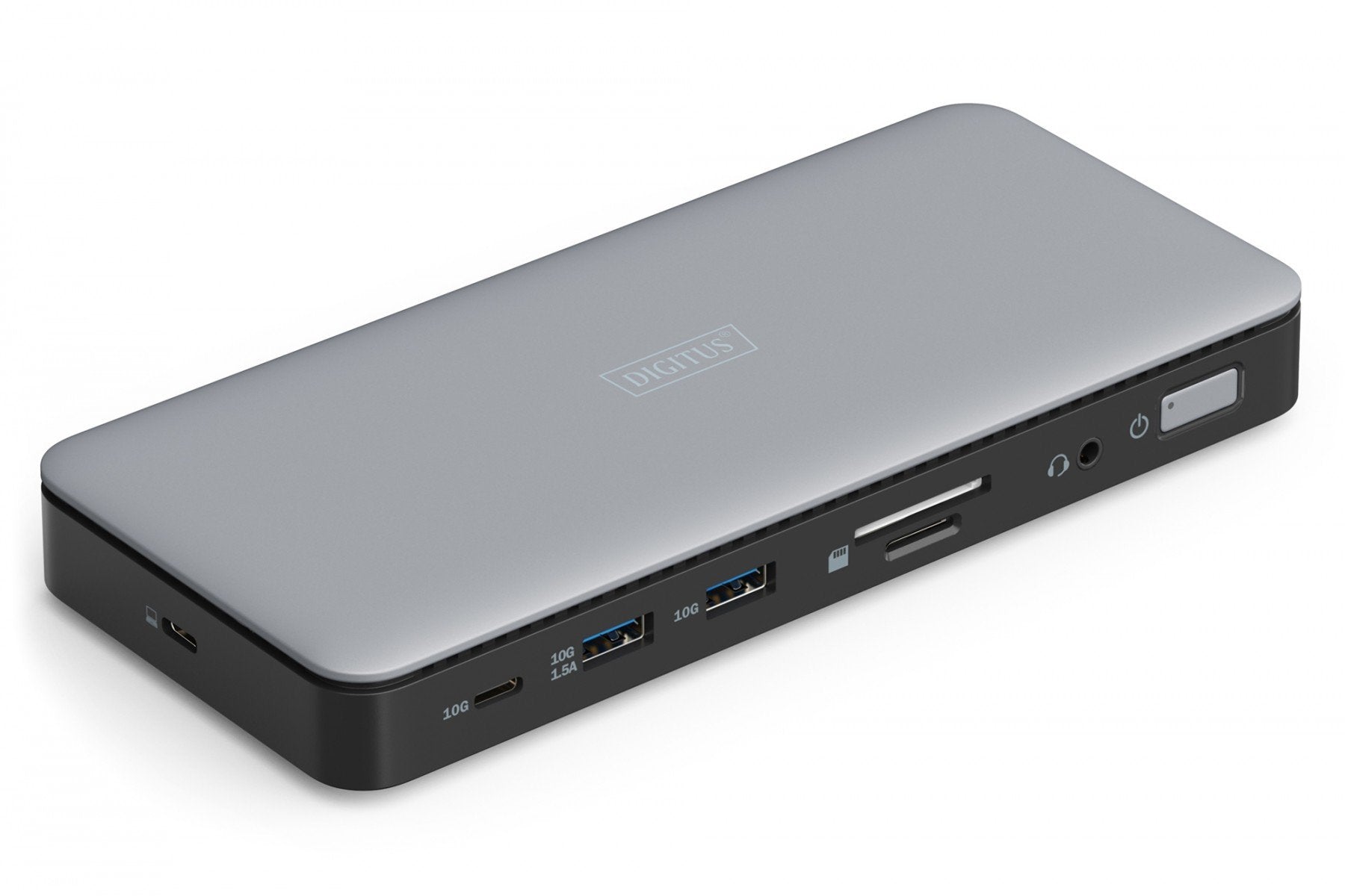 Station d'accueil USB-C 11 ports, max. 4K/60Hz avec HDR, HDMI, DP, max. 3 moniteurs (MST), USB-C 3.2 Gen 2, Ethernet Gigabit, SD/Micro SD, Audio, DC 150W