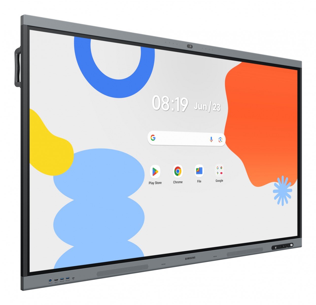 SAMSUNG WAFX-P Eboard WA65FX-P 65p Android 15 EDLA Octacore 16Go RAM 128Go storage UHD IR Touch 3xHDMI USB-C PD 65W 48Mpixel auto