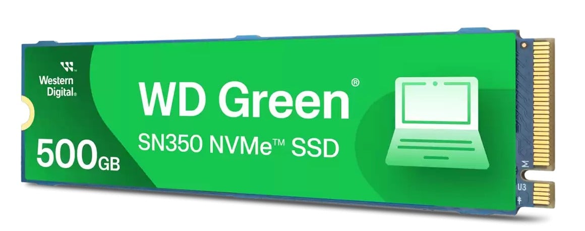 WD Green SN350 NVMe SSD 500Go M.2 2280 PCIe Gen3