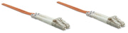 Intellinet 5.0m LC M/M câble de fibre optique 5 m OM1 Orange