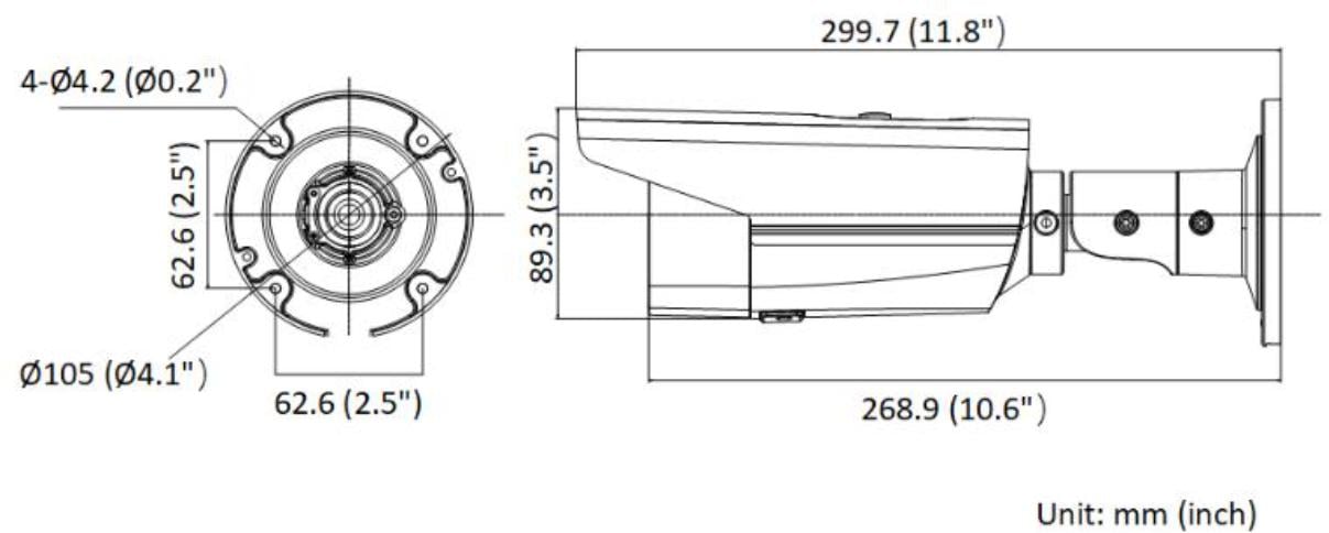 Hikvision DS-2CD2T83G2-4LI(2.8mm) 8 MP caméra réseau Bullet avec Acusense et éclairage hybride intelligent fixe