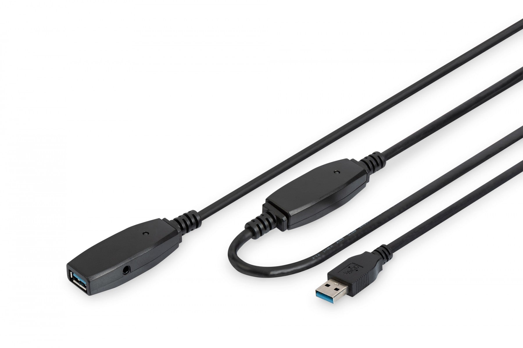 Digitus DA-73105 câble USB USB 3.2 Gen 1 (3.1 Gen 1) USB A 5 Gbit/s Noir