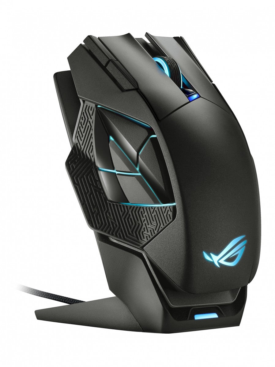 ASUS ROG Spatha X souris Gaming Droitier RF Wireless + USB Type-C Optique 19000 DPI