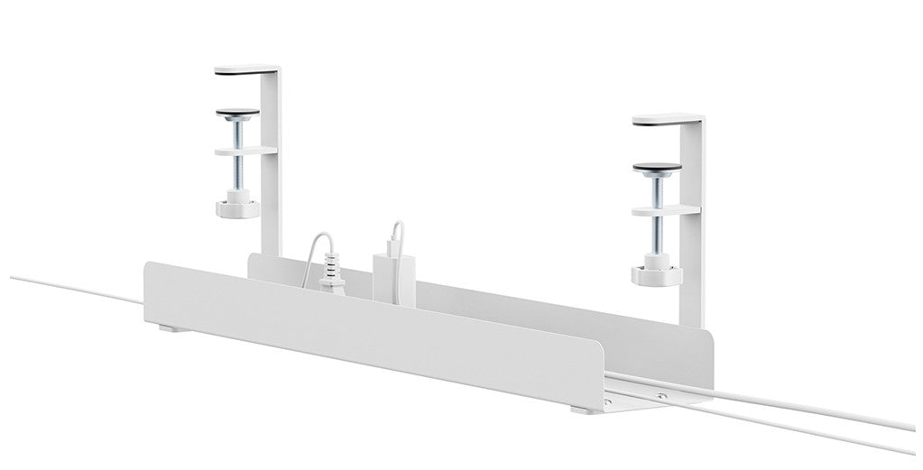 NEOMOUNTS Cable Management Tray max 5kg. clamp-on design universal white