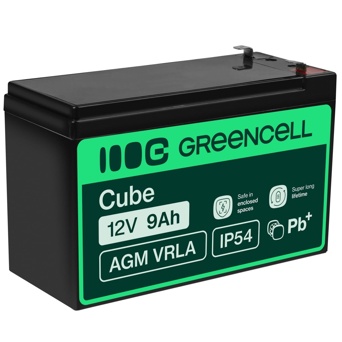 Green Cell AGM06 Batterie de l'onduleur Sealed Lead Acid (VRLA) 12 V 9 Ah