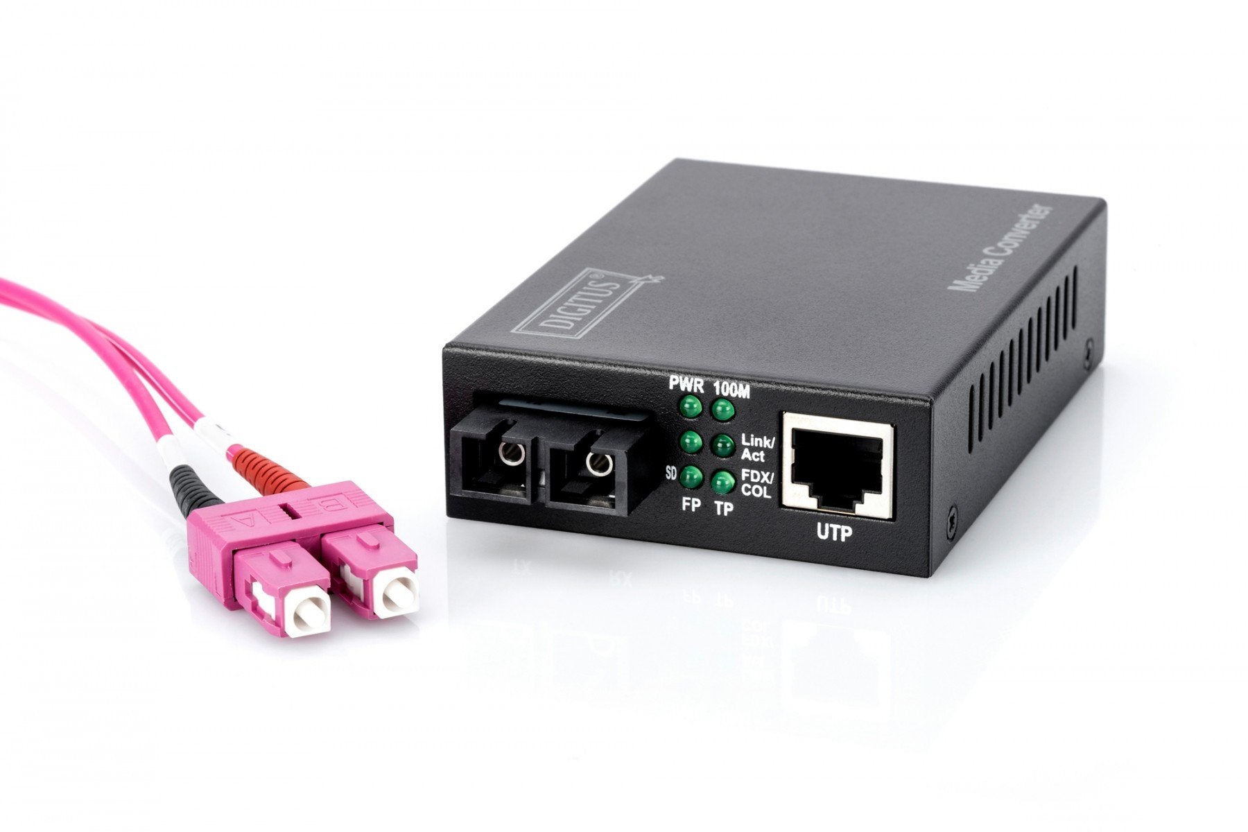 Digitus DN-82020-1 convertisseur de support réseau 100 Mbit/s 1310 nm Multimode Noir