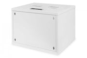 "Armoire réseau suspendue 19"" 7U rack 540x400, porte perforée, grise, non divisée, non assemblée, 60kg 370x540x400 mm, porte avant perforée, grise"