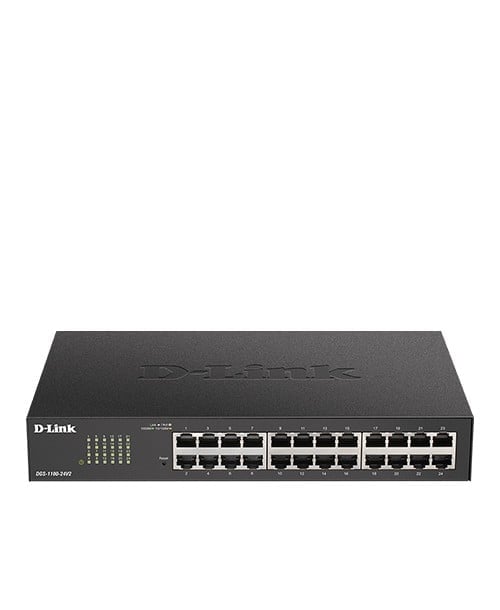 D-Link DGS-1100-24V2 commutateur réseau Géré Gigabit Ethernet (10/100/1000) 1U Noir