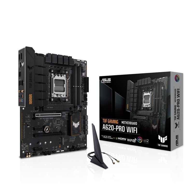 ASUS TUF GAMING A620-PRO WIFI AMD A620 Emplacement AM5 ATX