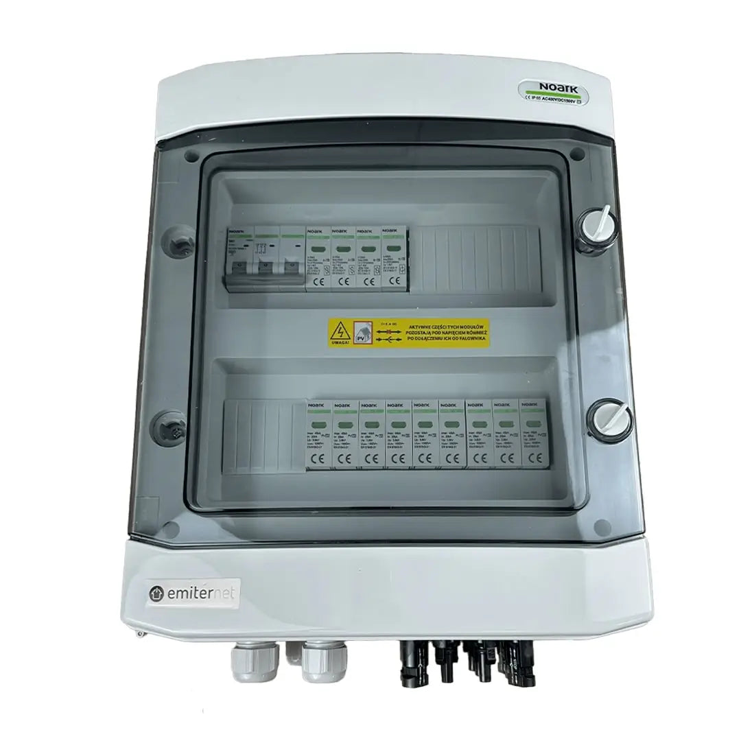 EMITER EM-941N_DCAC Tableau de distribution DCAC, IP65, SPD DC 1000V type 2, 3 chaînes PV, 3 MPPT, SPD AC type 2, 63A 3-F
