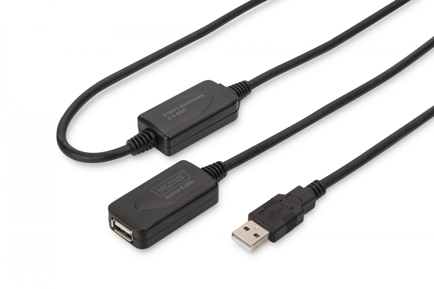 Digitus DA-73102 câble USB USB A 0,48 Gbit/s Noir