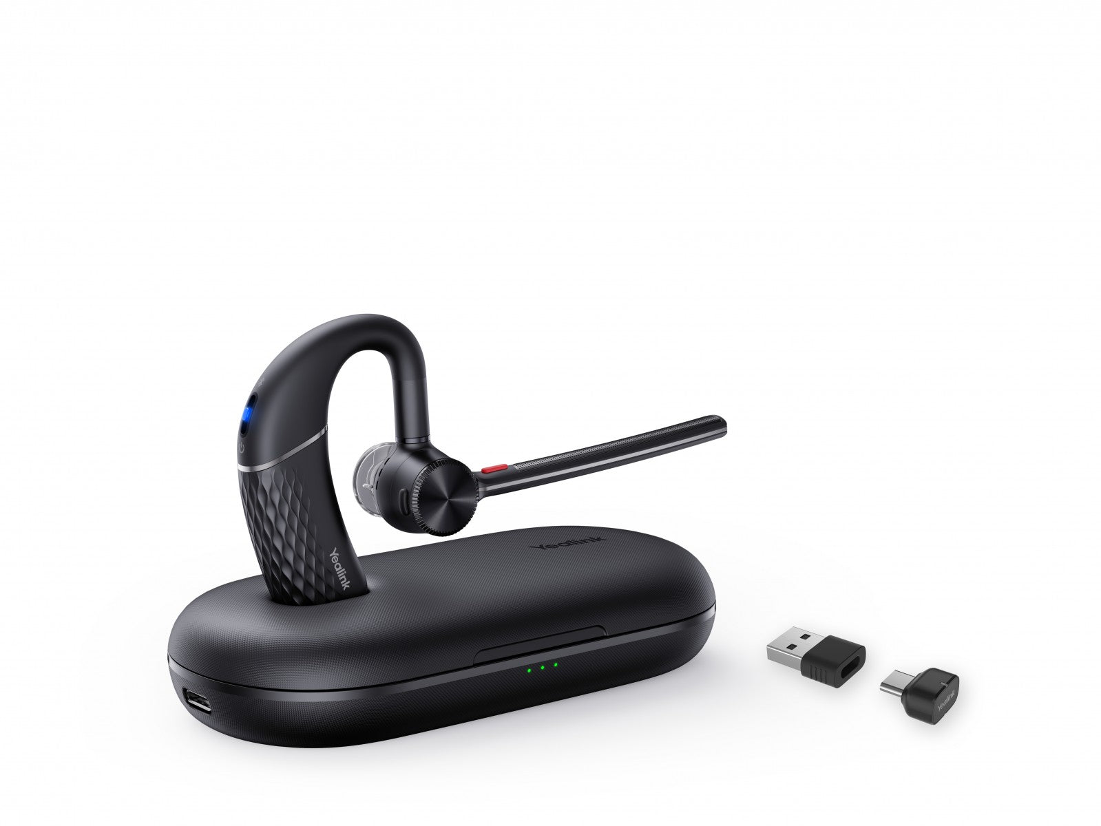 Yealink BH71 Pro USB-C/A Sans fil Crochets auriculaires Bureau/Centre d'appels USB Type-C Bluetooth Noir