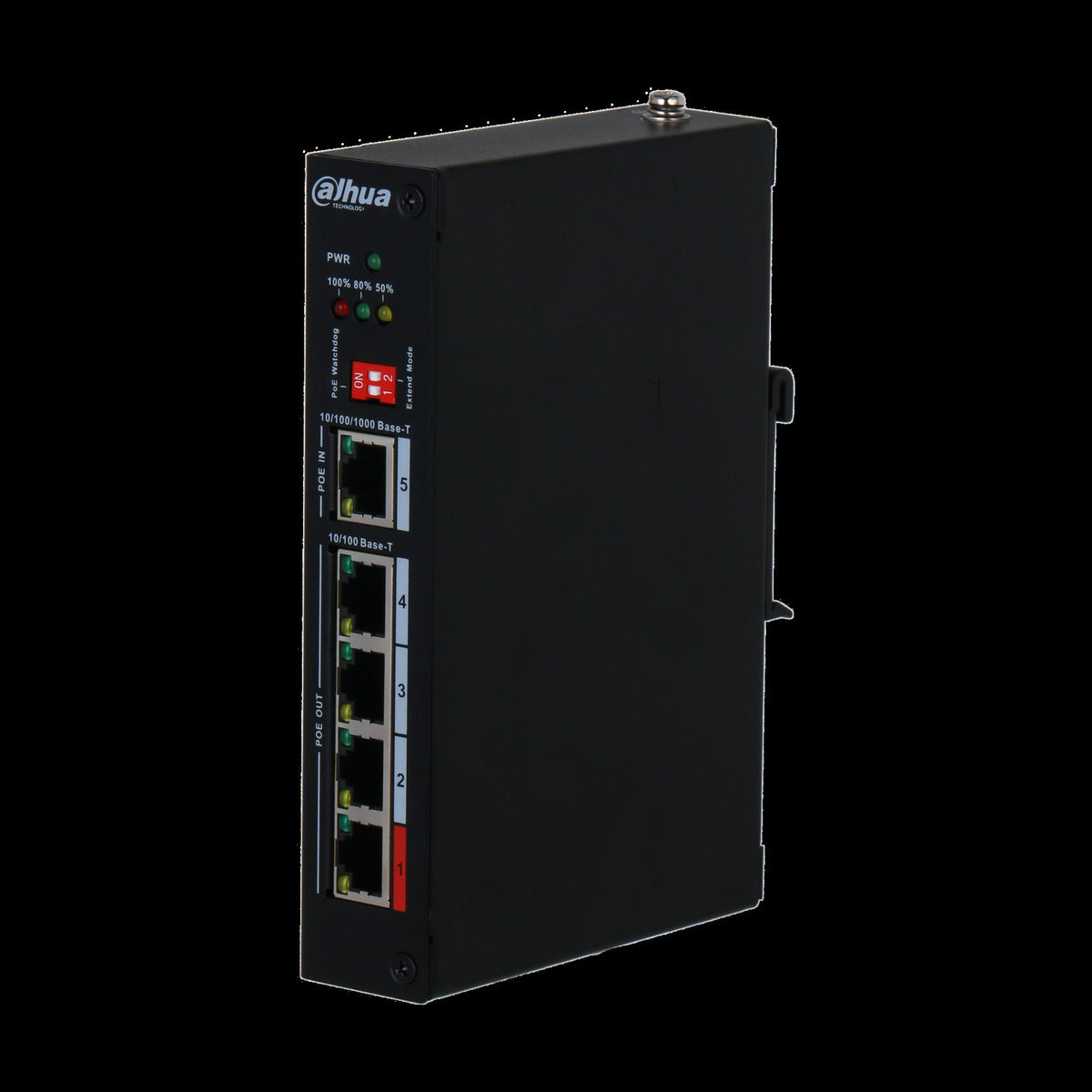 Dahua PFT1500 Extenseur PoE 5 ports avec 4 ports PoE Out et 1 port PoE In