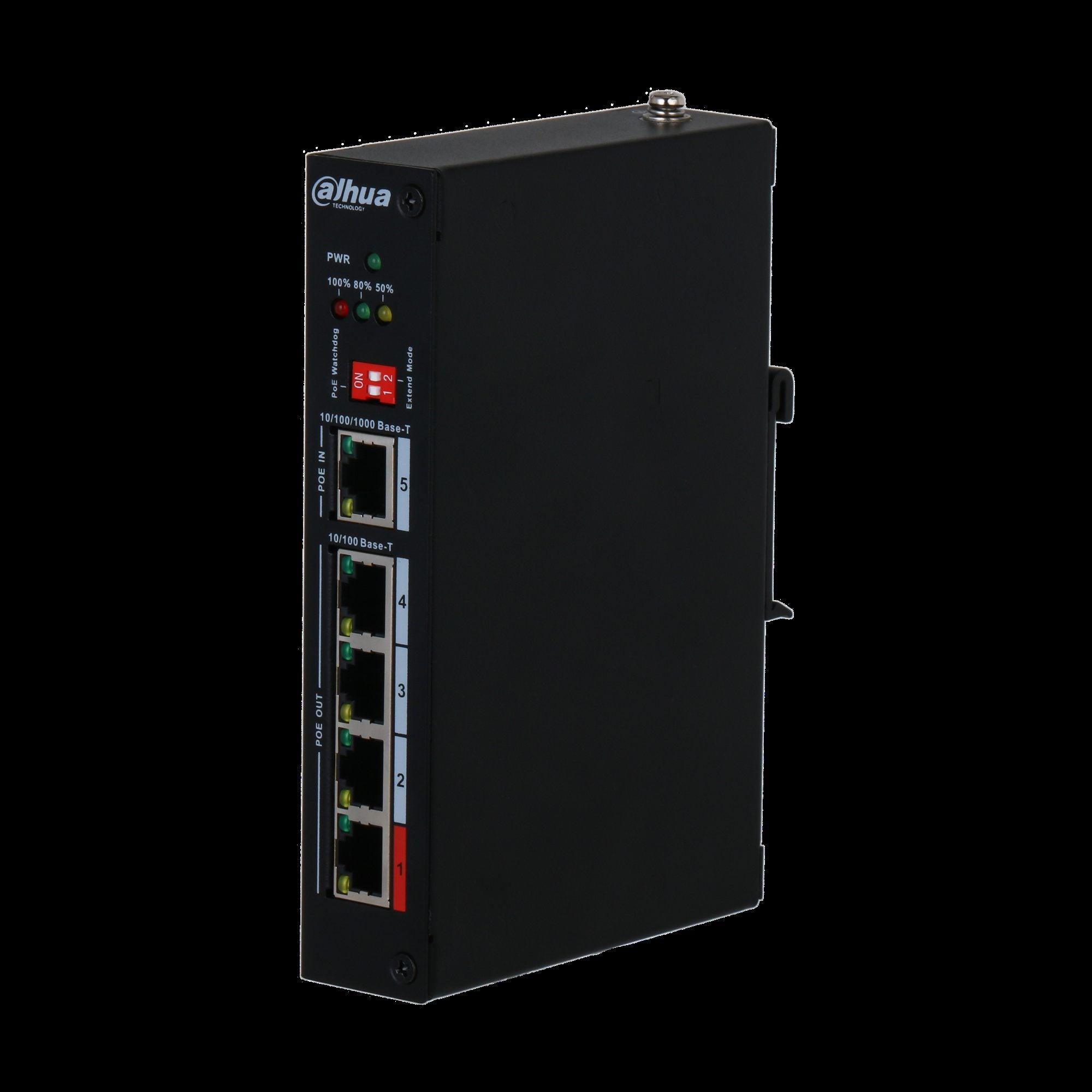 Dahua PFT1500 Extenseur PoE 5 ports avec 4 ports PoE Out et 1 port PoE In