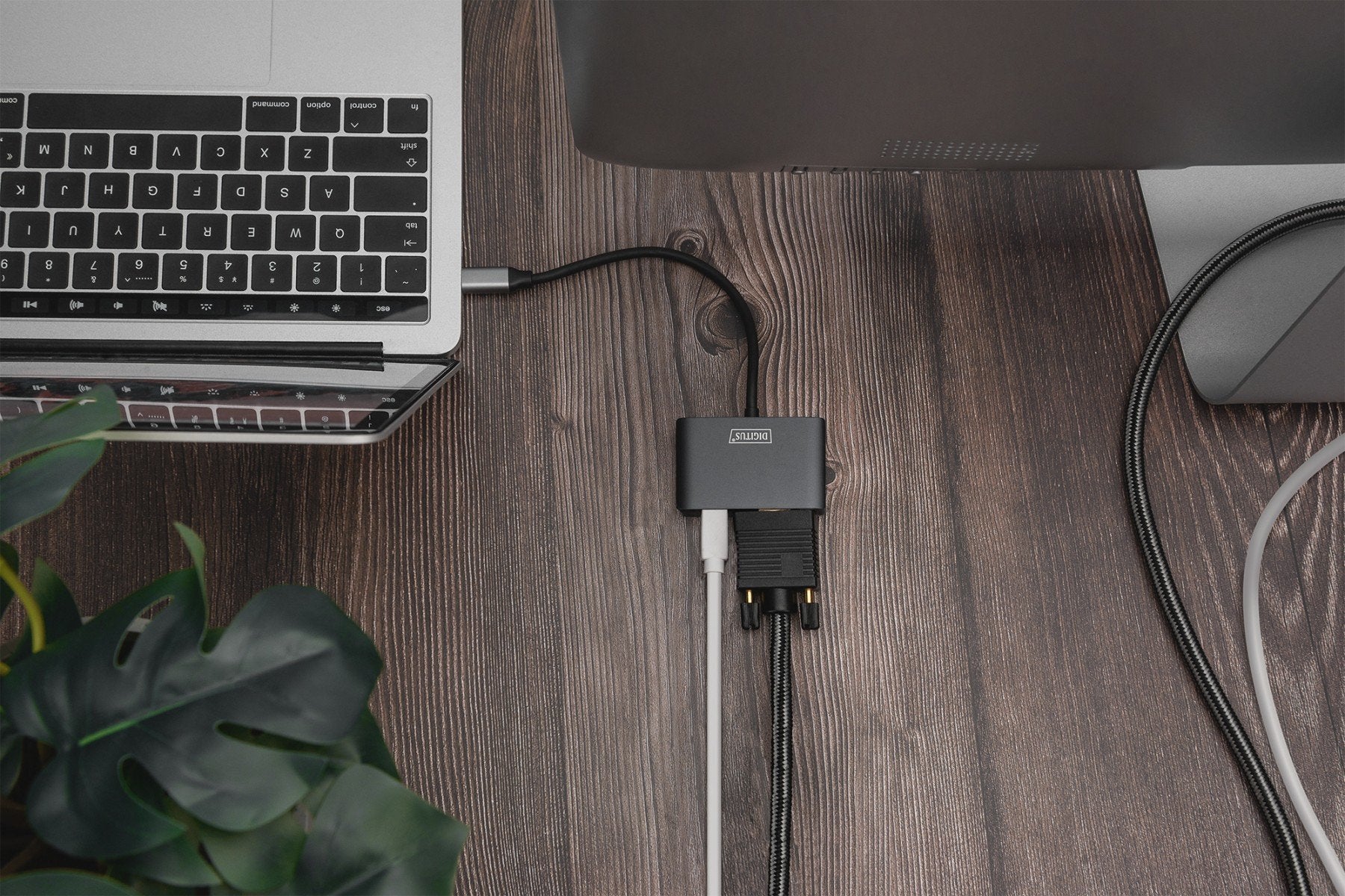 Digitus DA-70825 adaptateur graphique USB 4096 x 2160 pixels Gris