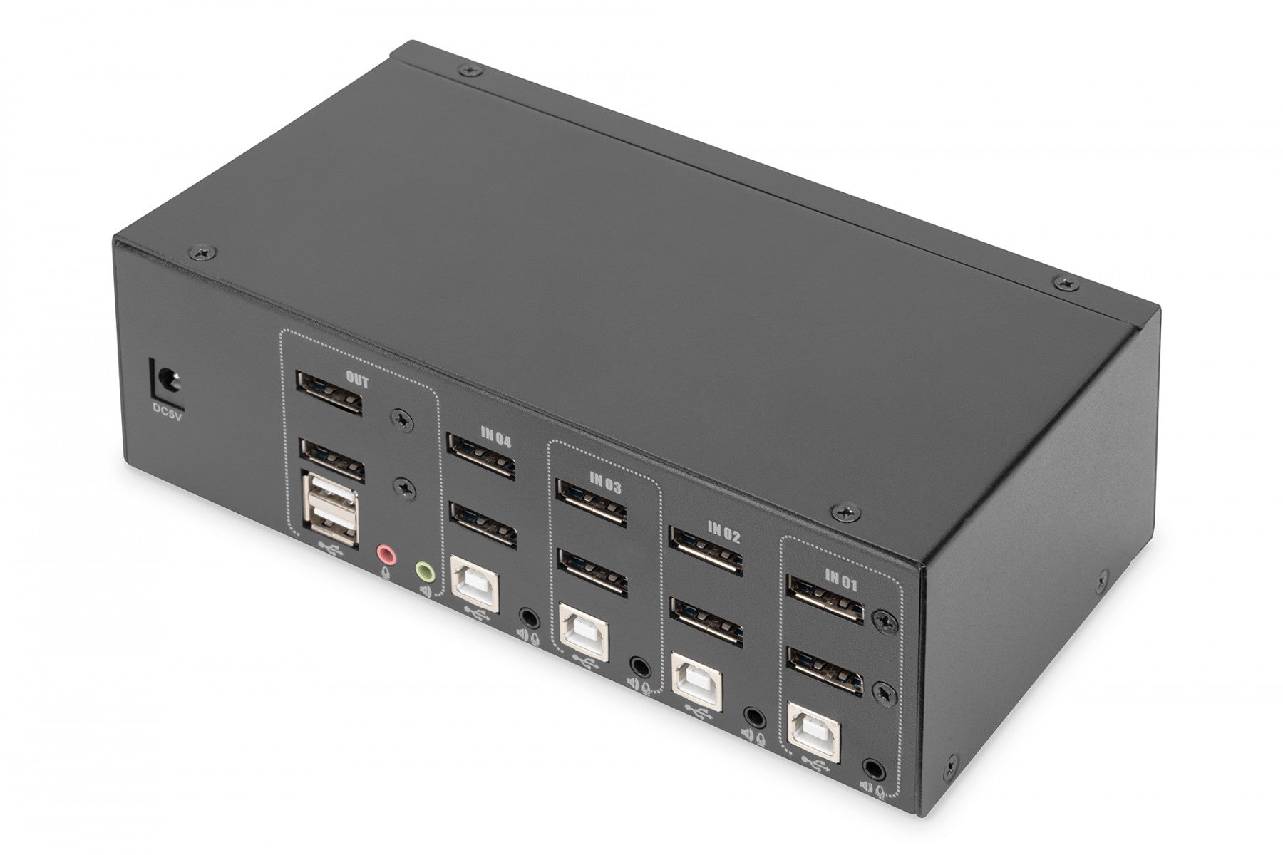 Digitus DS-12882 commutateur écran, clavier et souris Noir