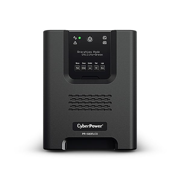 CyberPower PR1500ELCD alimentation d'énergie non interruptible 1,5 kVA 1350 W 8 sortie(s) CA