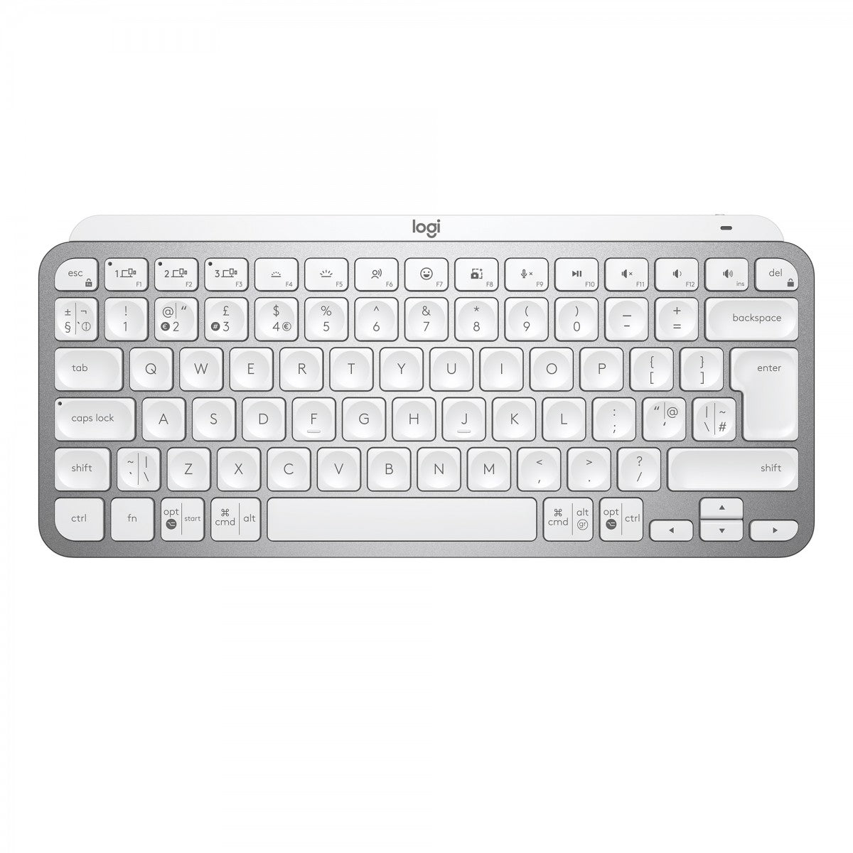 Logitech Master MX Keys Mini clavier Bureau RF sans fil + Bluetooth QWERTY Anglais Gris
