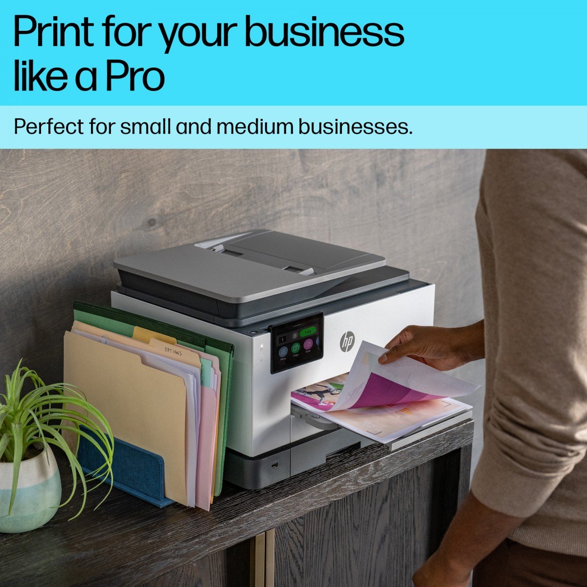 HP Officejet Pro 9132e All-in-One MFP colour inkjet A4 23ppm Copy 25ppm Print 500sheets USB Wi-Fi Bluetooth LAN