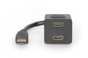 Digitus AK-330400-002-S câble HDMI 0,2 m HDMI Type A (Standard) 2 x HDMI Type A (Standard) Noir