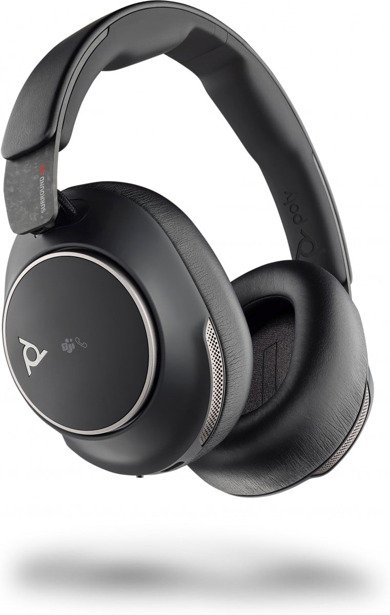 HP Poly Voyager Surround 80 UC Microsoft Teams Certified USB-C Headset +USB-C/A Adapter Sans fil Arceau Musique/Quotidien USB Type-C Bluetooth Socle de chargeme