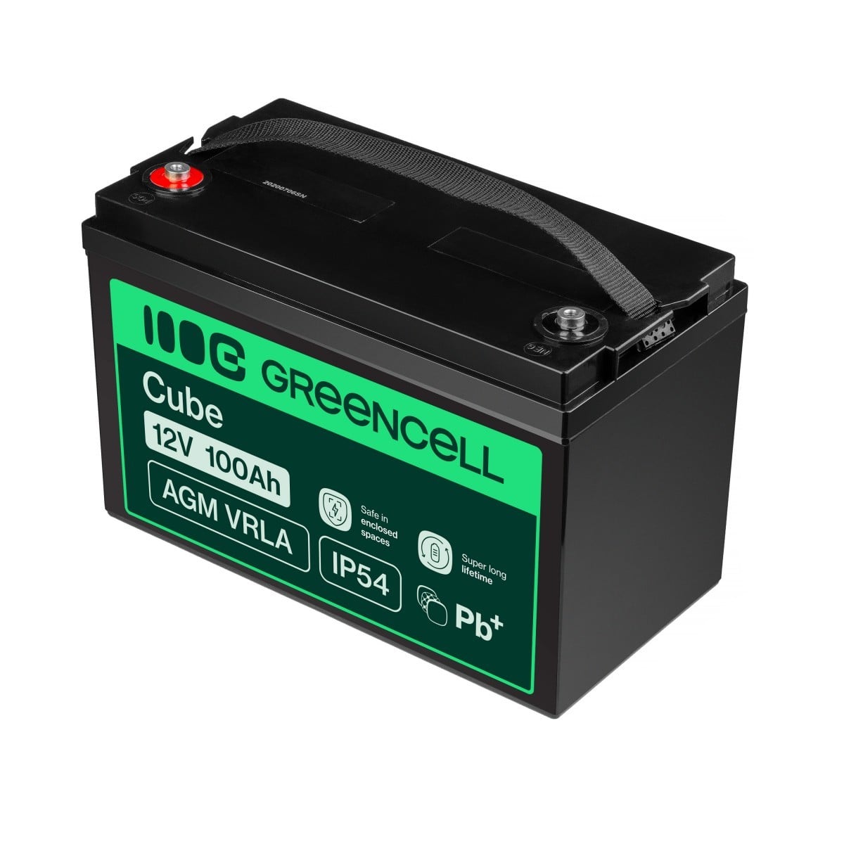 Green Cell AGM30 - 100 mAh - Sealed Lead Acid (VRLA) - 12 V - Noir