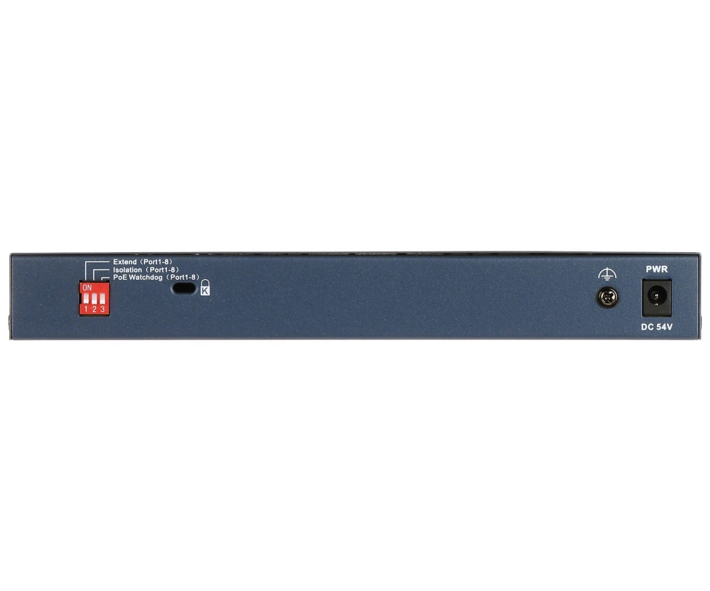 Hikvision DS-3E0310HP-E(C) commutateur réseau Non-géré Fast Ethernet (10/100) Connexion Ethernet, supportant l'alimentation via ce port (PoE) Bleu