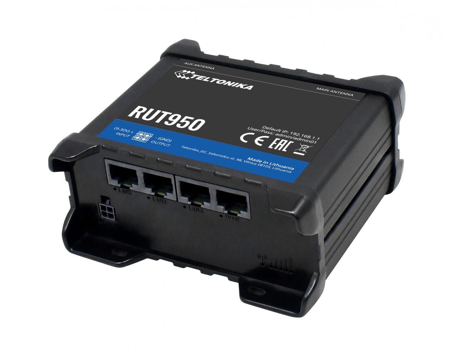 Teltonika RUT950 routeur sans fil Fast Ethernet 4G Noir
