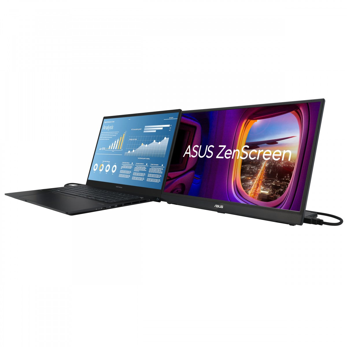"ASUS ZenScreen MB17AHG écran plat de PC 43,9 cm (17.3"") 1920 x 1080 pixels Full HD LCD Noir"