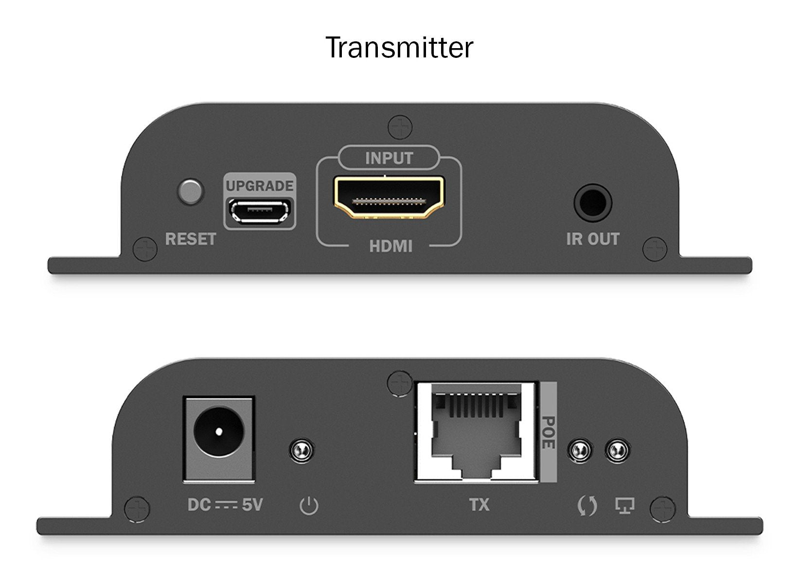Extenseur HDMI Cat.6 sur IP 1G jusqu'a 120m/200m avec PoE, max. 253 récepteurs, contrôle IR - ensemble