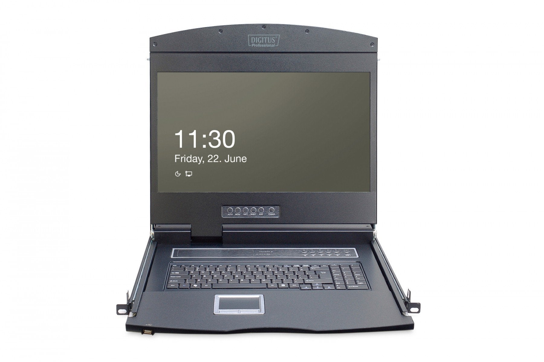 "Digitus DS-72211-2GE support d'ordinateurs 48,3 cm (19"") 1366 x 768 pixels Noir 1U"