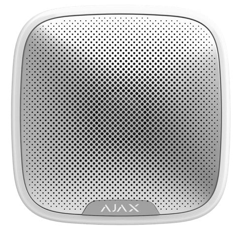 Ajax Systems 38178.07.WH1 StreetSiren Jeweller - sirene extérieure sans fil - blanche