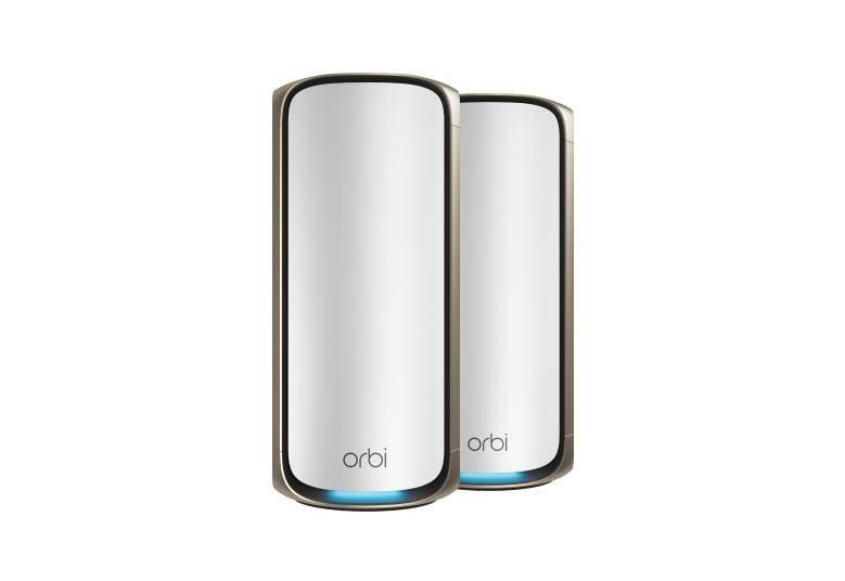 NETGEAR Orbi 970 series Quad-Band WiFi 7 Mesh System White 27Gbps 2 pieces 1year