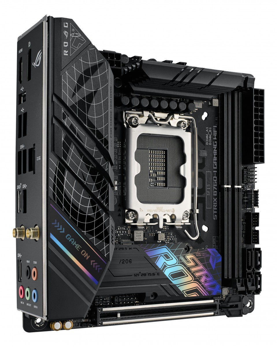 ASUS ROG STRIX B760-I GAMING WIFI LGA 1700 2xDDR5 Mini ITX 4xSATA MB 1xHDMI 2.1 1xDP 1.4 2xM.2