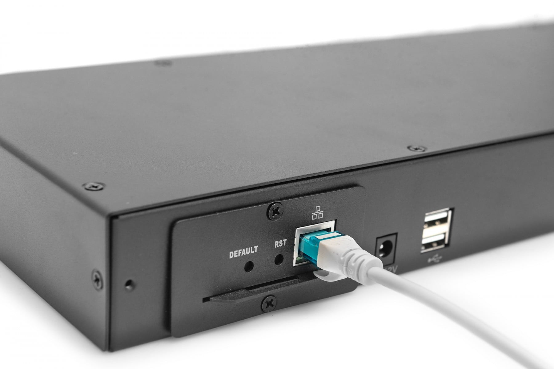 Digitus DS-72213 commutateur écran, clavier et souris Grille de montage Noir