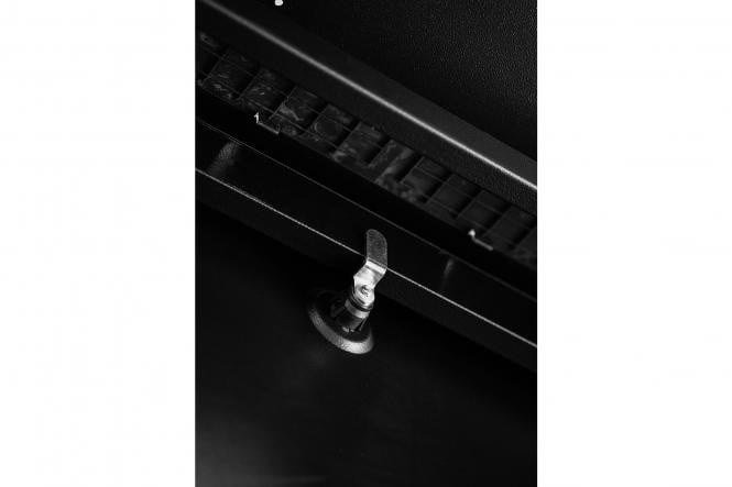 "Armoire réseau debout Hyper Pro 19"" 47U rack 800x1000, porte avant perforée, noire, 1000kg"