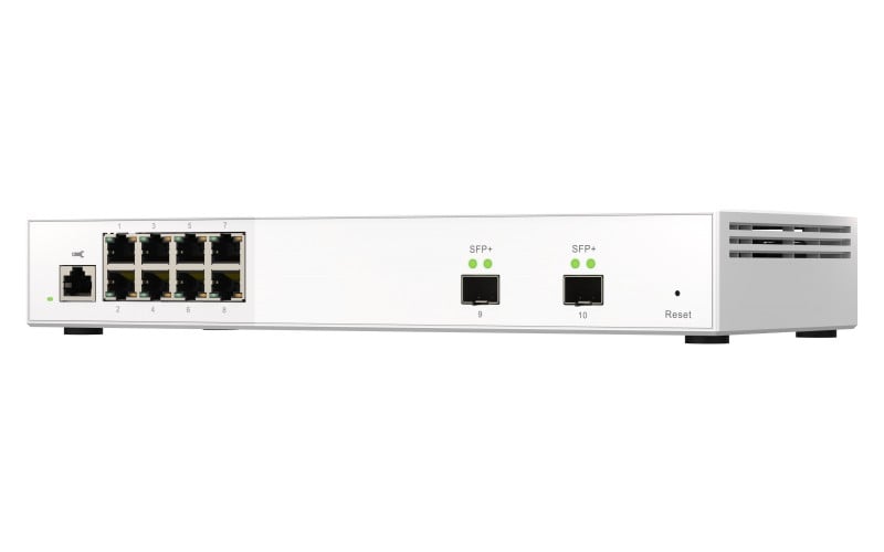 QNAP QSW-M2108-2S commutateur réseau Géré L2 2.5G Ethernet (100/1000/2500) Gris
