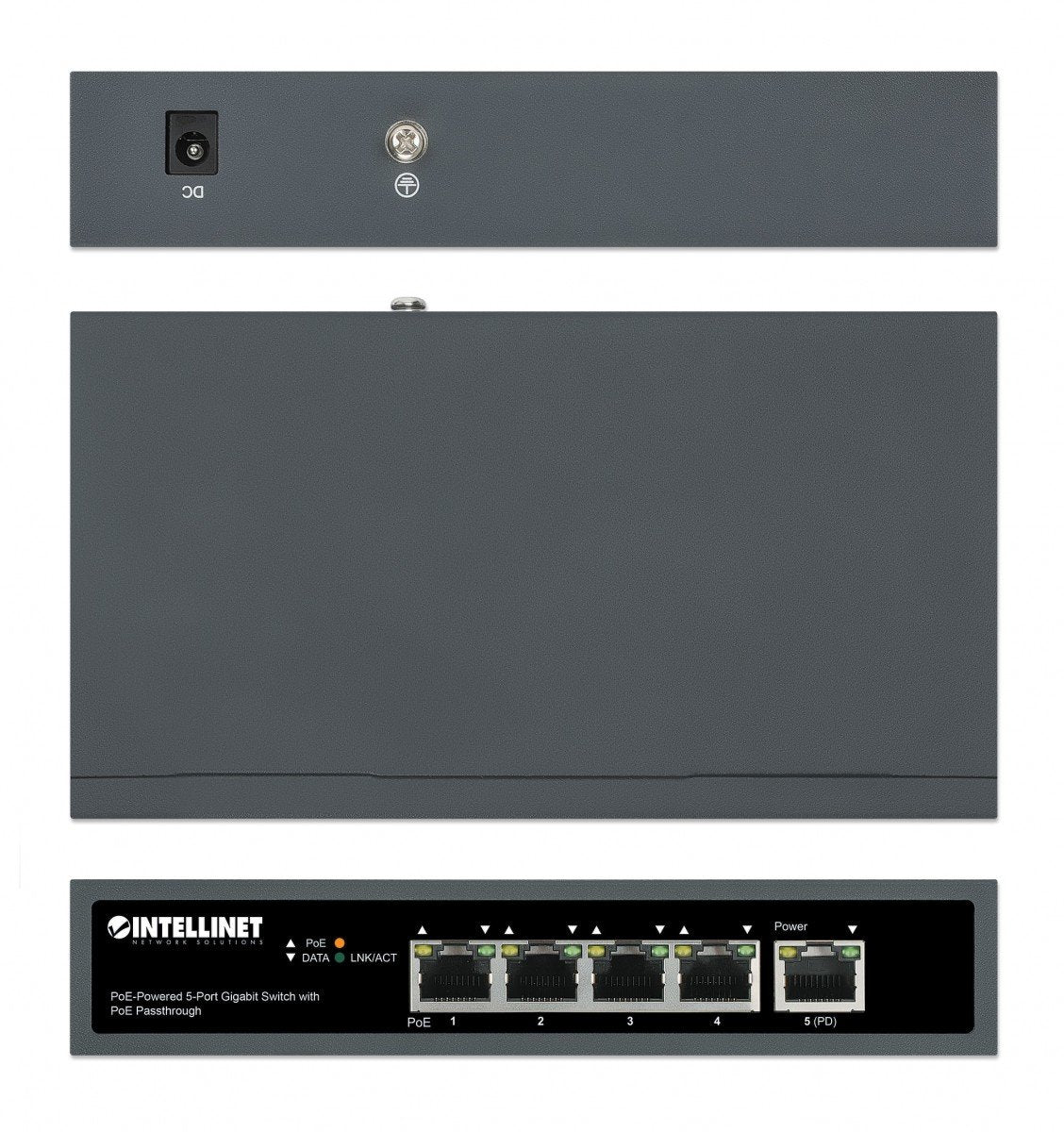 Intellinet 561808 commutateur réseau Gigabit Ethernet (10/100/1000) Connexion Ethernet, supportant l'alimentation via ce port (PoE)