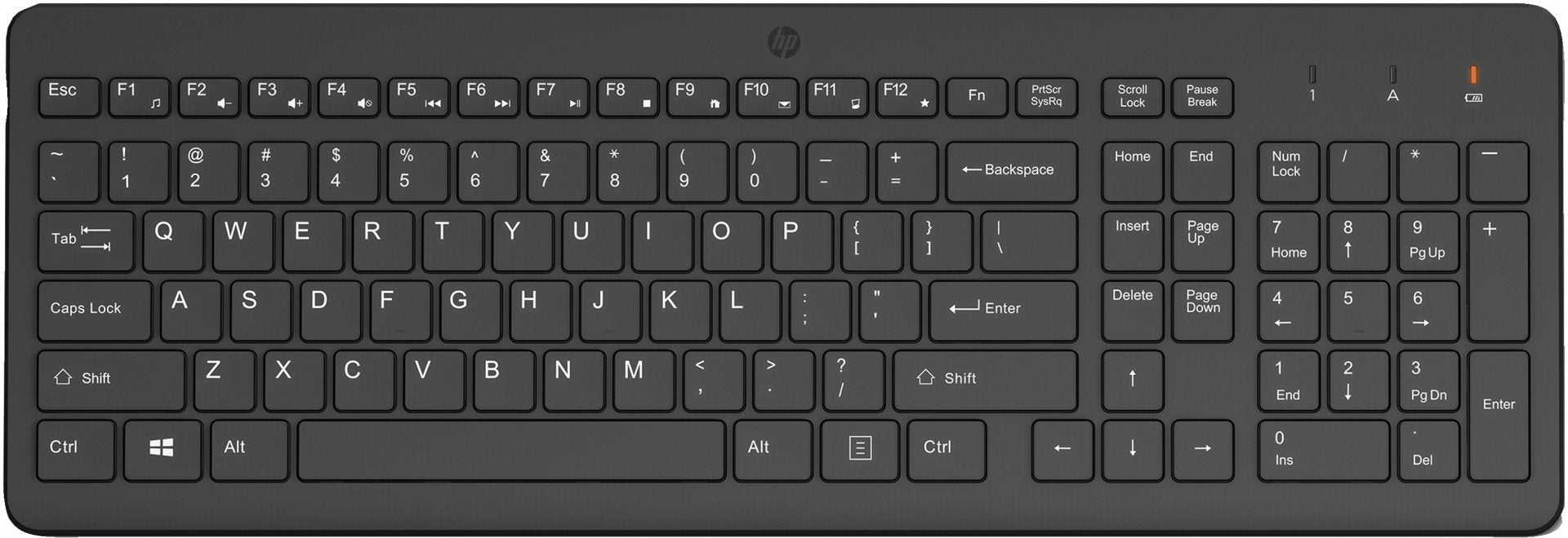 Clavier sans fil HP 225 - récepteur USB - noir QWERTY (805T1AA#ABB)