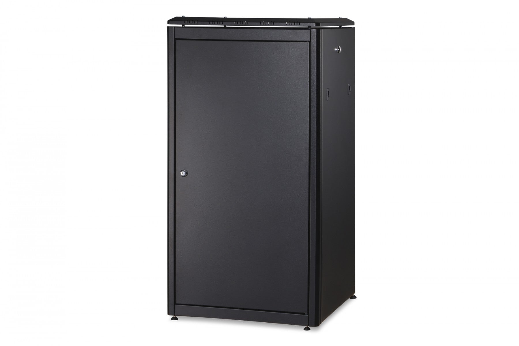 "Armoire réseau debout Unique 19"" 22U rack 600x600, porte avant en verre, noir, 800kg 1164x600x600 mm, couleur noire (RAL 9005)"