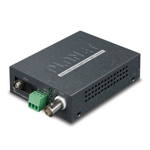 PLANET VF-102G-KIT convertisseur de support réseau Noir